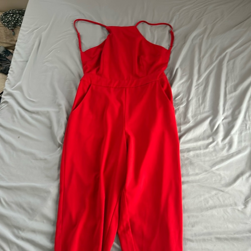 Red jumpsuit